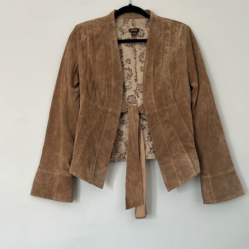 Danier Tan Suede Leather Jacket